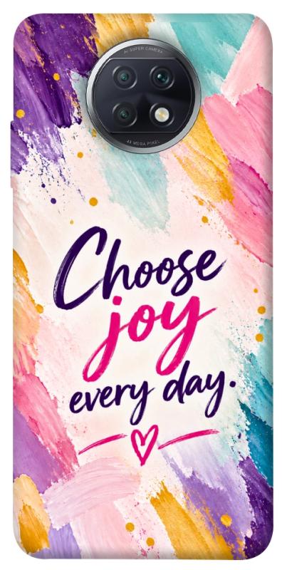Чехол itsPrint Choose joy everyday для Xiaomi Redmi Note 9 5G / Note 9T, надписи, купить оптом с доставкой