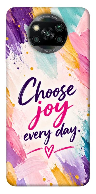 Чохол itsPrint Choose joy everyday для Xiaomi Poco X3 NFC / Poco X3 Pro, написи, купити оптом з доставкою