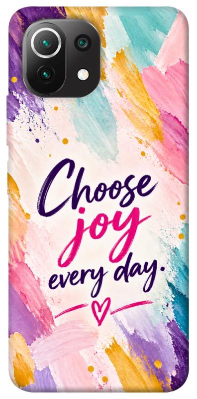 Чохол itsPrint Choose joy everyday для Xiaomi Mi 11 Lite, написи, купити оптом з доставкою