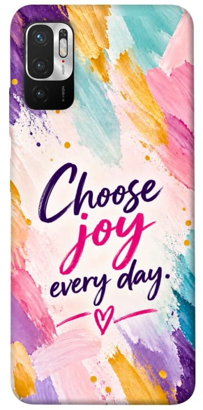 Чохол itsPrint Choose joy everyday для Xiaomi Redmi Note 10 5G, написи, купити оптом з доставкою
