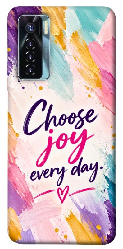 Чехол itsPrint Choose joy everyday для TECNO Camon 17 Pro, надписи, купить оптом с доставкой