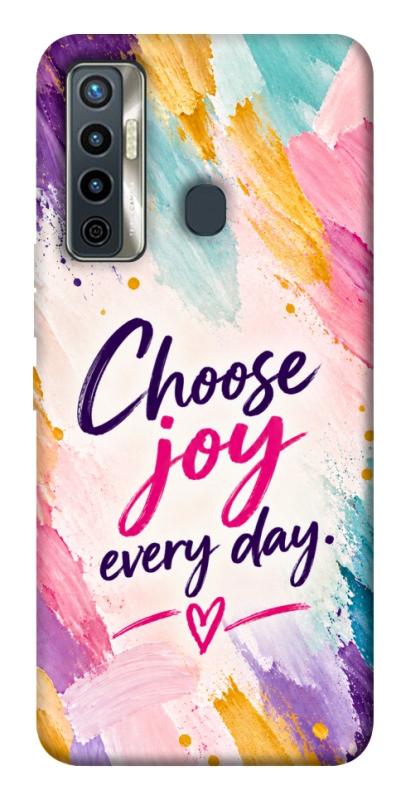 Чохол itsPrint Choose joy everyday для TECNO Camon 17 Pro, написи, купити оптом з доставкою