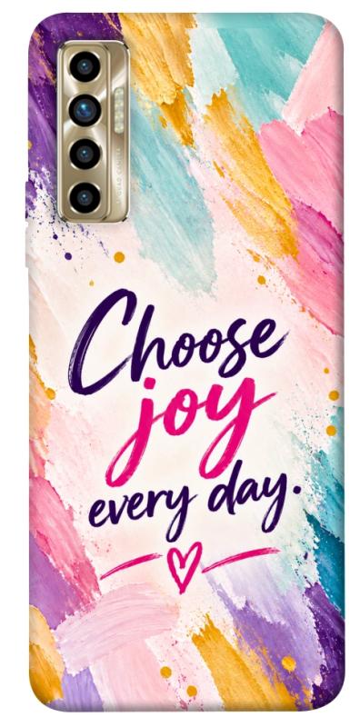Чохол itsPrint Choose joy everyday для TECNO Camon 17P, написи, купити оптом з доставкою