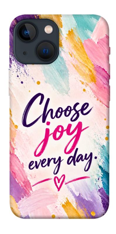 Чехол itsPrint Choose joy everyday для Apple iPhone 13 mini (5.4"), надписи, купить оптом с доставкой