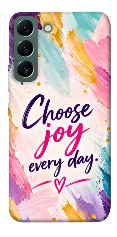 Чехол itsPrint Choose joy everyday для Samsung Galaxy S22, надписи, купить оптом с доставкой