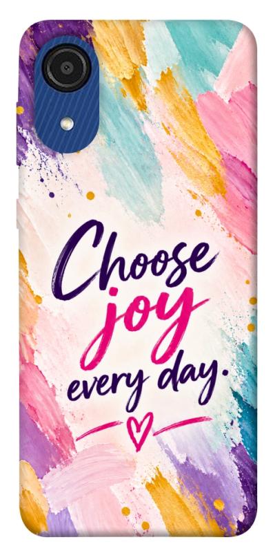 Чохол itsPrint Choose joy everyday для Samsung Galaxy A03 Core, написи, купити оптом з доставкою