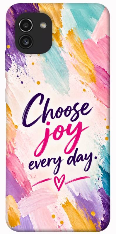 Чохол itsPrint Choose joy everyday для Samsung Galaxy A03, написи, купити оптом з доставкою