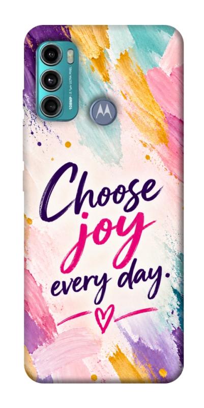 Чохол itsPrint Choose joy everyday для Motorola Moto G60, написи, купити оптом з доставкою
