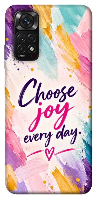 Чехол itsPrint Choose joy everyday для Xiaomi Redmi Note 11 (Global) / Note 11S, надписи, купить оптом с доставкой