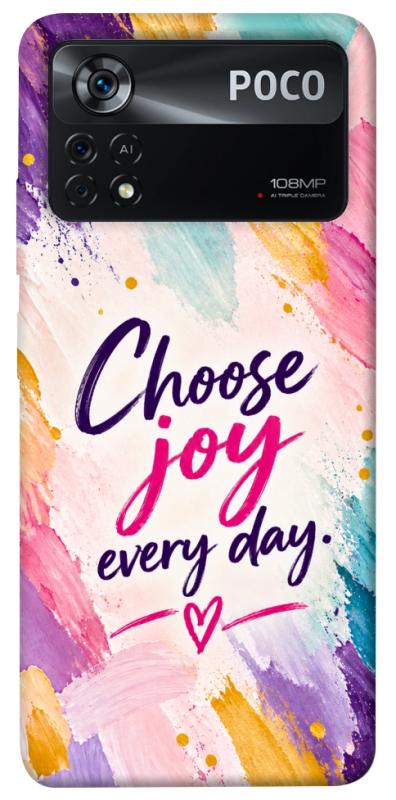 Чохол itsPrint Choose joy everyday для Xiaomi Poco X4 Pro 5G, написи, купити оптом з доставкою