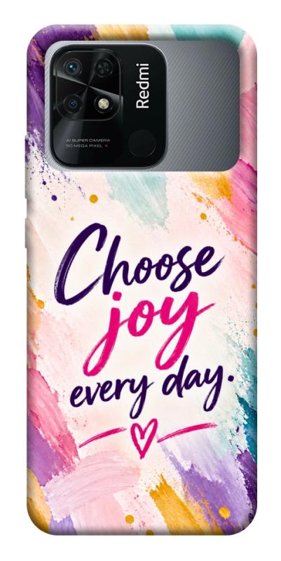 Чехол itsPrint Choose joy everyday для Xiaomi Redmi 10C, надписи, купить оптом с доставкой
