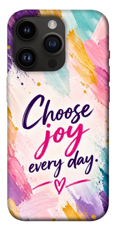 Чохол itsPrint Choose joy everyday для Apple iPhone 14 Pro (6.1"), написи, купити оптом з доставкою