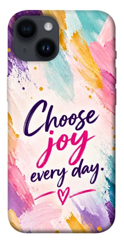 Чохол itsPrint Choose joy everyday для Apple iPhone 14 (6.1"), написи, купити оптом з доставкою
