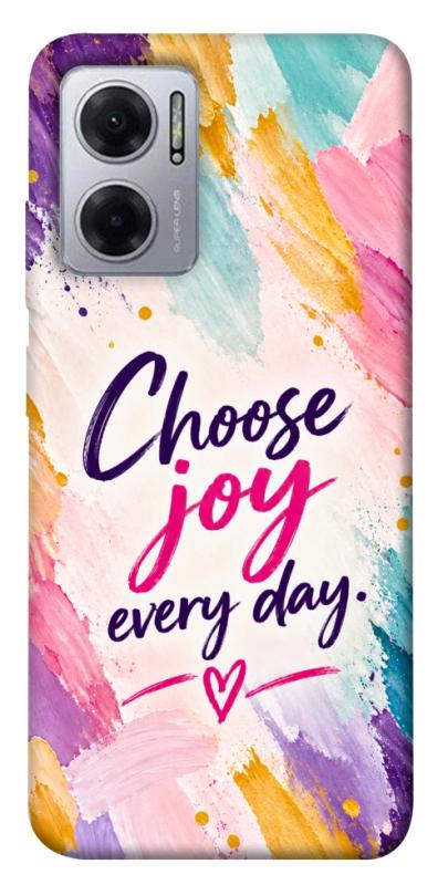 Чехол itsPrint Choose joy everyday для Xiaomi Redmi Note 11E, надписи, купить оптом с доставкой