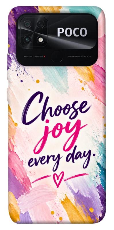 Чохол itsPrint Choose joy everyday для Xiaomi Poco C40, написи, купити оптом з доставкою