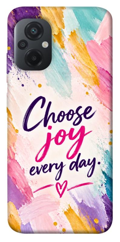 Чохол itsPrint Choose joy everyday для Xiaomi Poco M5, написи, купити оптом з доставкою
