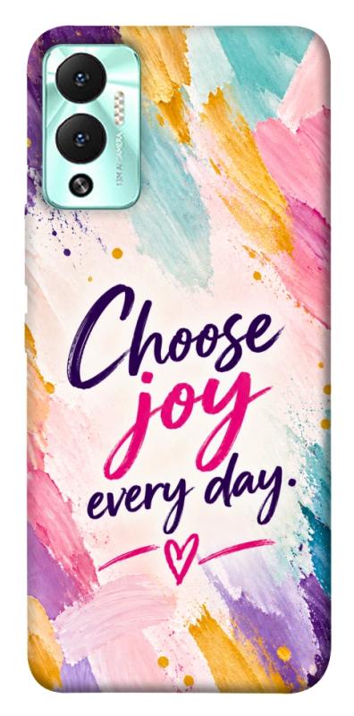 Чехол itsPrint Choose joy everyday для Infinix Hot 12 Play, надписи, купить оптом с доставкой