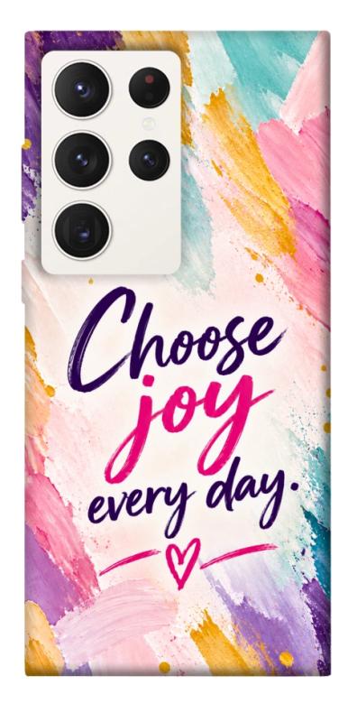 Чохол itsPrint Choose joy everyday для Samsung Galaxy S23 Ultra, написи, купити оптом з доставкою