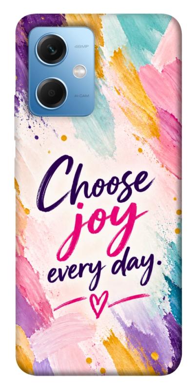 Чохол itsPrint Choose joy everyday для Xiaomi Redmi Note 12 5G, написи, купити оптом з доставкою