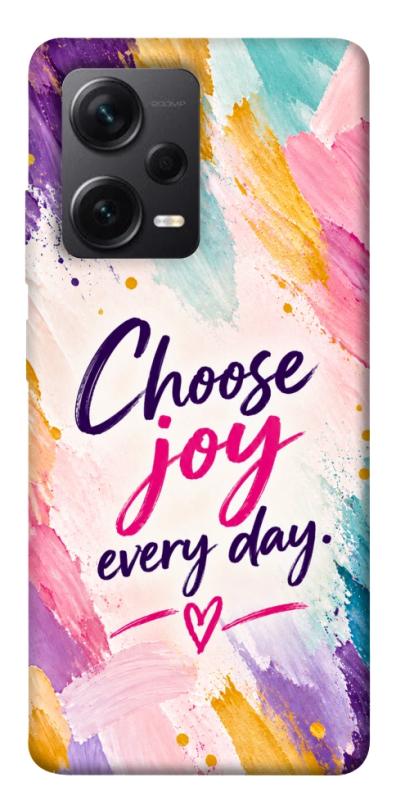 Чохол itsPrint Choose joy everyday для Xiaomi Redmi Note 12 Pro+ 5G, написи, купити оптом з доставкою