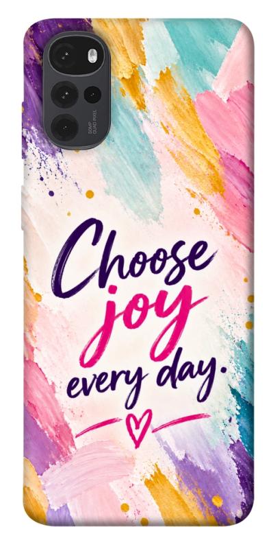 Чохол itsPrint Choose joy everyday для Motorola Moto G22, написи, купити оптом з доставкою