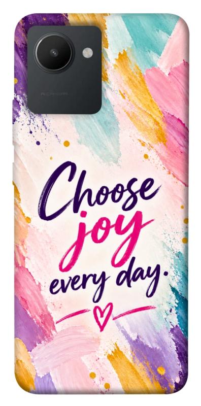 Чехол itsPrint Choose joy everyday для Realme C30s, надписи, купить оптом с доставкой