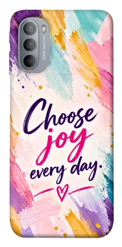 Чохол itsPrint Choose joy everyday для Motorola Moto G31, написи, купити оптом з доставкою