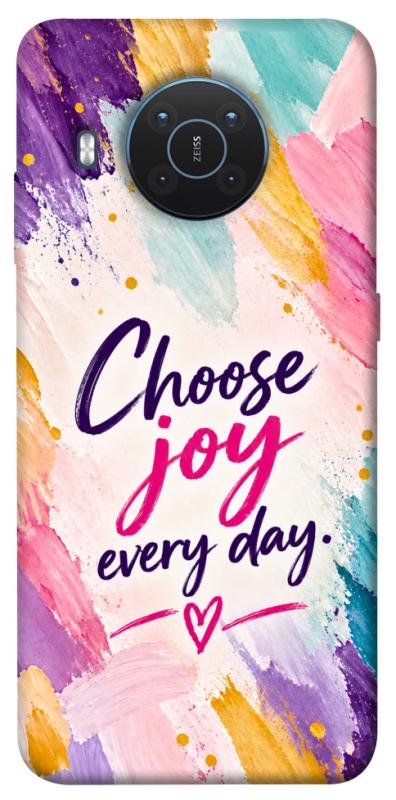 Чехол itsPrint Choose joy everyday для Nokia X10 / X20, надписи, купить оптом с доставкой