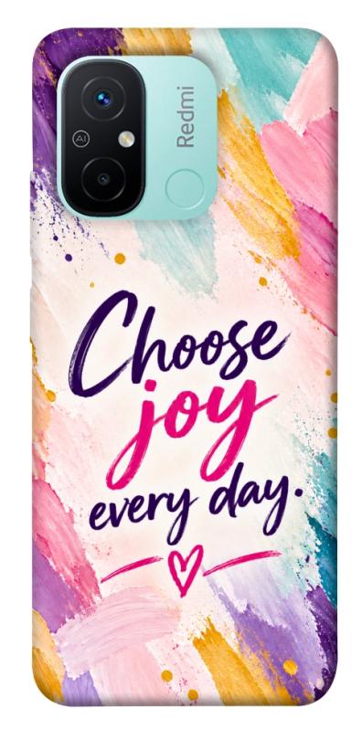 Чохол itsPrint Choose joy everyday для Xiaomi Redmi 12C, написи, купити оптом з доставкою
