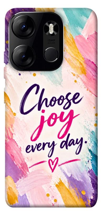 Чохол itsPrint Choose joy everyday для Tecno Spark Go 2023, написи, купити оптом з доставкою