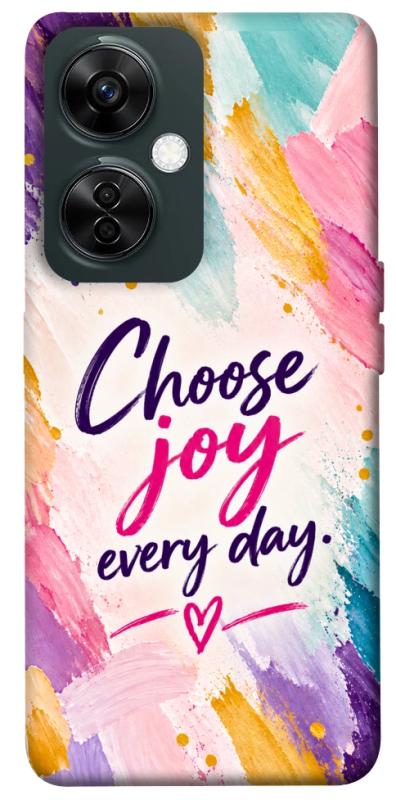 Чохол itsPrint Choose joy everyday для OnePlus Nord CE 3 Lite, написи, купити оптом з доставкою
