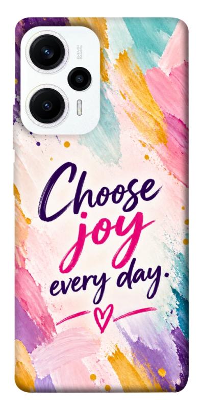 Чохол itsPrint Choose joy everyday для Xiaomi Poco F5 / Note 12 Turbo, написи, купити оптом з доставкою