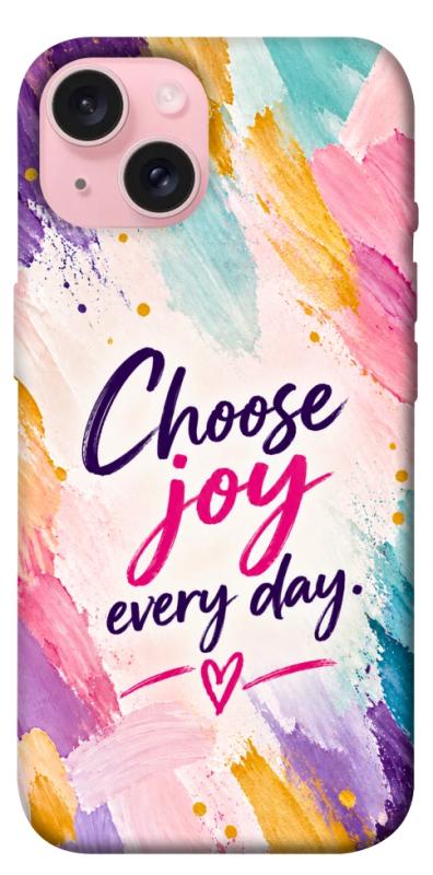 Чохол itsPrint Choose joy everyday для Apple iPhone 15 (6.1"), написи, купити оптом з доставкою
