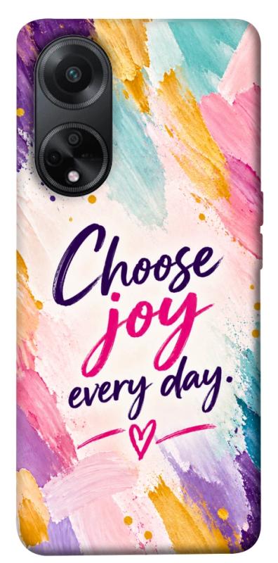 Чохол itsPrint Choose joy everyday для Oppo A58 4G, написи, купити оптом з доставкою