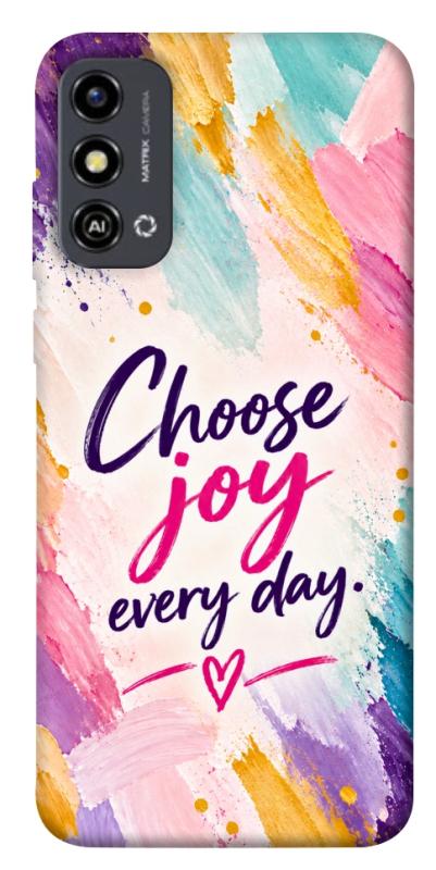 Чехол itsPrint Choose joy everyday для ZTE Blade A53, надписи, купить оптом с доставкой