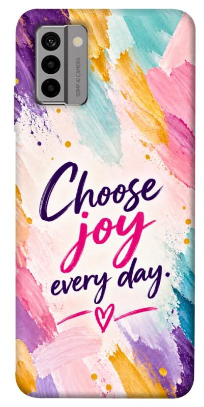 Чехол itsPrint Choose joy everyday для Nokia G22, надписи, купить оптом с доставкой