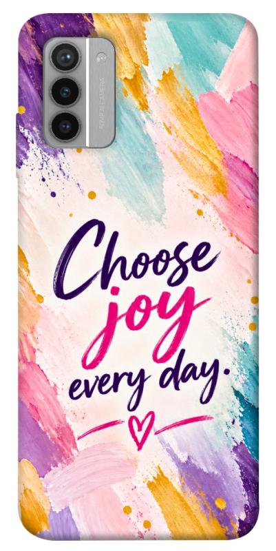 Чехол itsPrint Choose joy everyday для Nokia G42, надписи, купить оптом с доставкой
