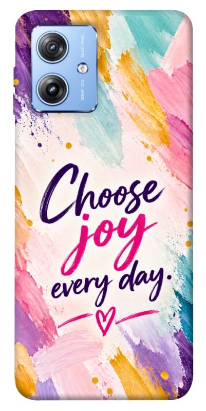 Чехол itsPrint Choose joy everyday для Motorola Moto G84, надписи, купить оптом с доставкой