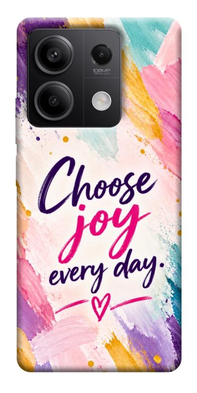Чохол itsPrint Choose joy everyday для Xiaomi Redmi Note 13 5G, написи, купити оптом з доставкою