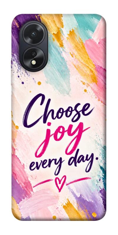 Чехол itsPrint Choose joy everyday для Oppo A38, надписи, купить оптом с доставкой