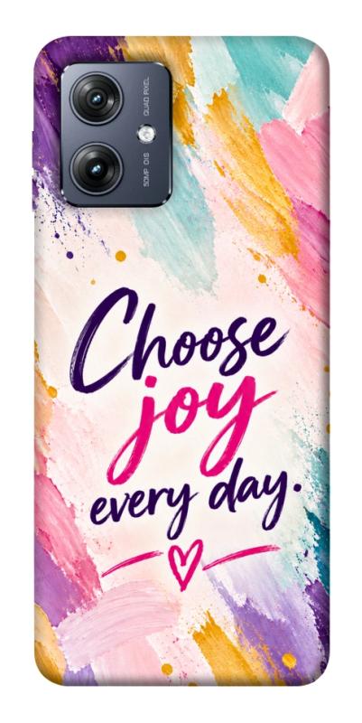 Чохол itsPrint Choose joy everyday для Motorola Moto G54, написи, купити оптом з доставкою