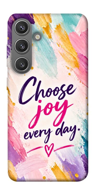 Чехол itsPrint Choose joy everyday для Samsung Galaxy S24+, надписи, купить оптом с доставкой