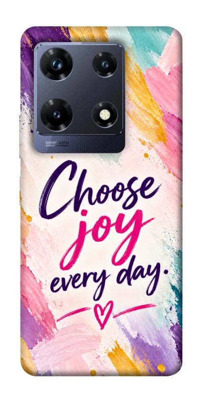 Чехол itsPrint Choose joy everyday для Infinix Note 30 Pro, надписи, купить оптом с доставкой