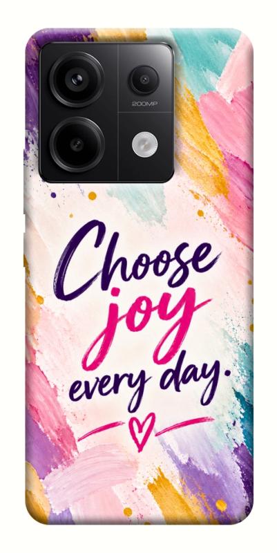 Чохол itsPrint Choose joy everyday для Xiaomi Redmi Note 13 Pro 4G, написи, купити оптом з доставкою