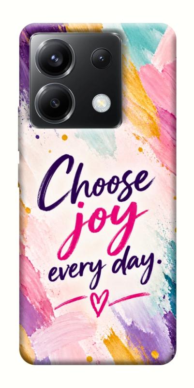 Чохол itsPrint Choose joy everyday для Xiaomi Poco X6, написи, купити оптом з доставкою