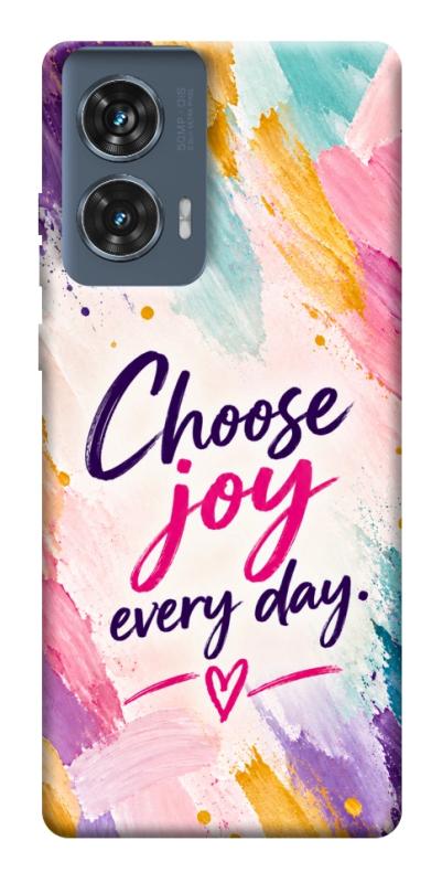 Чохол itsPrint Choose joy everyday для Motorola Edge 50 Fusion, написи, купити оптом з доставкою