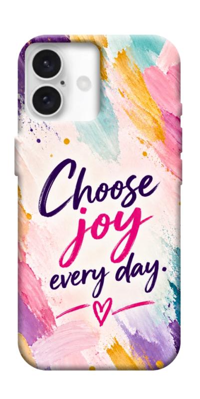 Чохол itsPrint Choose joy everyday для Apple iPhone 16 Plus (6.7"), написи, купити оптом з доставкою