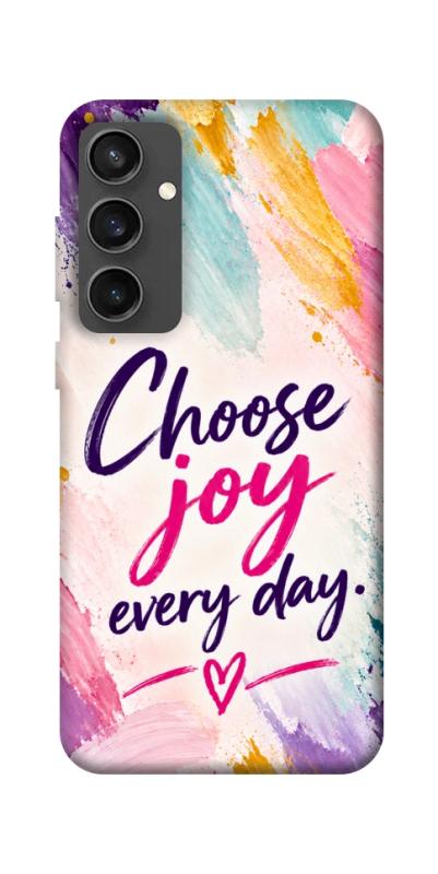 Чохол itsPrint Choose joy everyday для Samsung Galaxy S24 FE, написи, купити оптом з доставкою