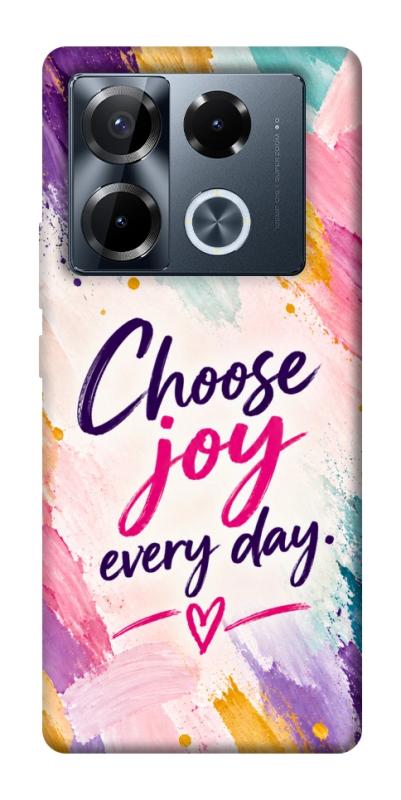 Чохол itsPrint Choose joy everyday для Infinix Note 40 Pro 4G, написи, купити оптом з доставкою