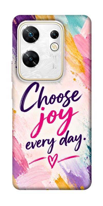 Чохол itsPrint Choose joy everyday для Infinix Zero 30 4G, написи, купити оптом з доставкою